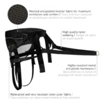 Double traction canicross belt